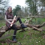 Belen Prado from Enchanted flute with her NAF in the forest-5