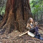Belen Prado from Enchanted Flute with her NAF in the forest-6